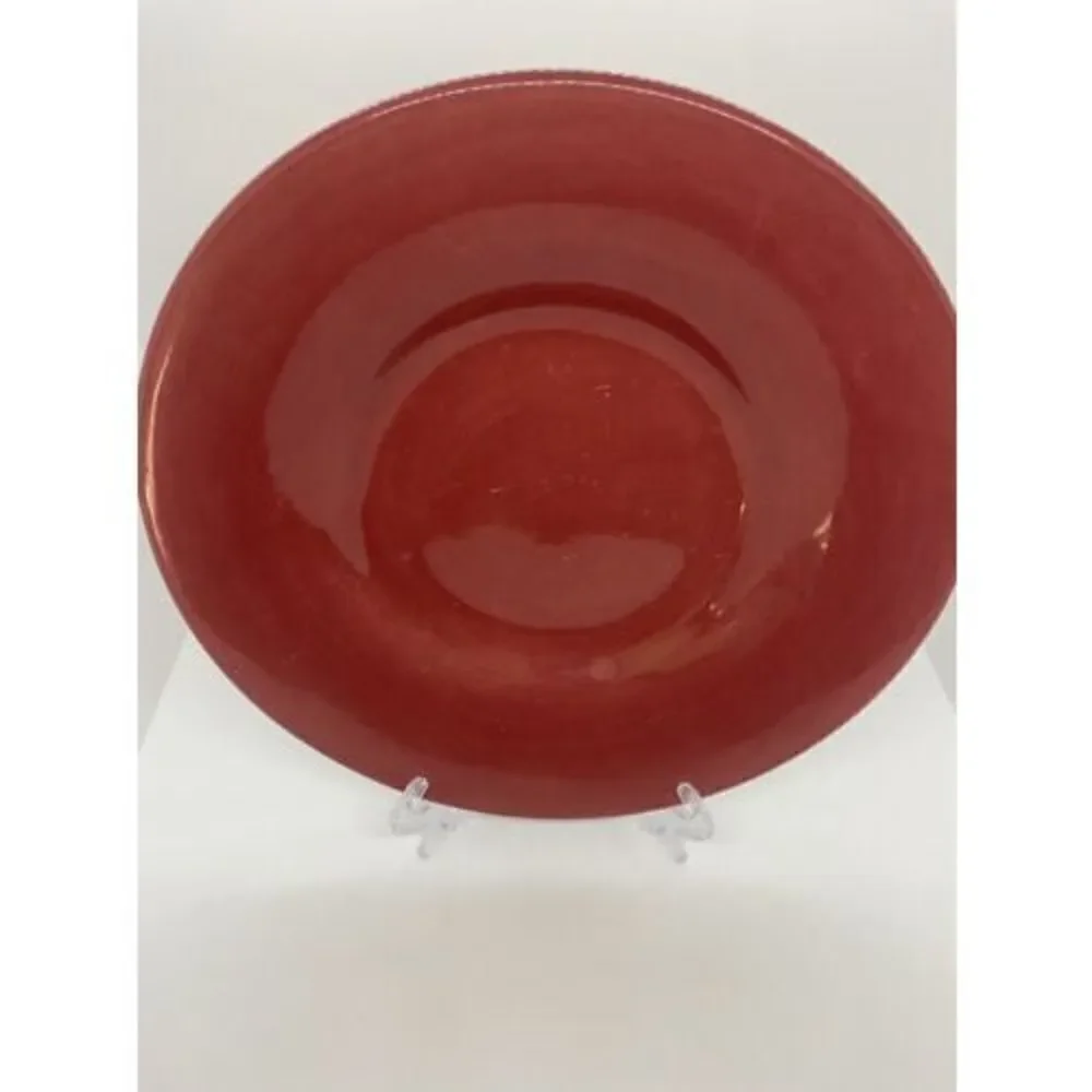 Pottery Barn SAUSALITO Merlot Red Salad Plates 10”